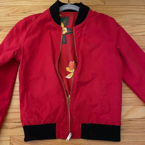Obey reversible bomber jacket size xs - Picture 6 of 10